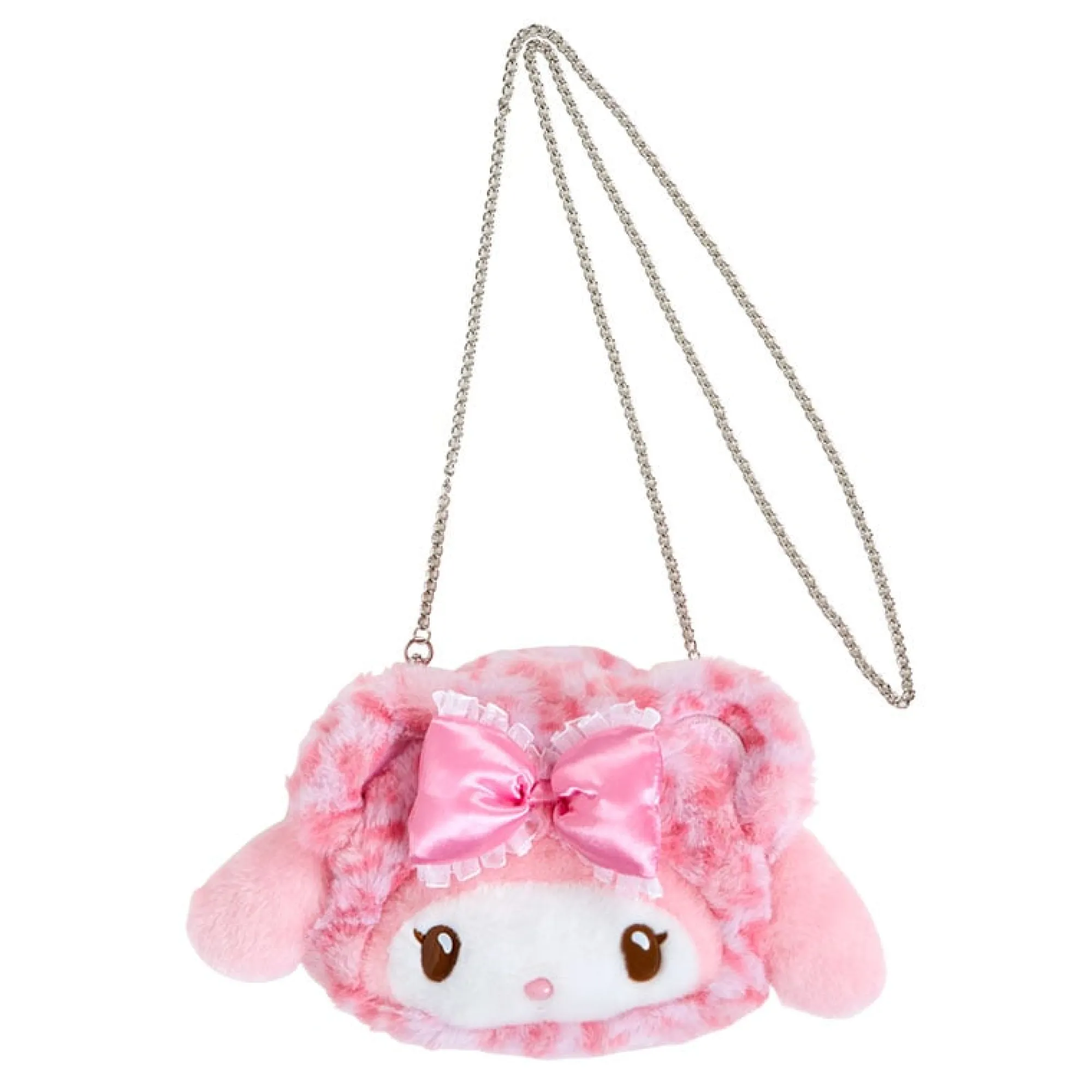Japan Original My Melody Plush Crossbody Bag (Leopard Pals Series)