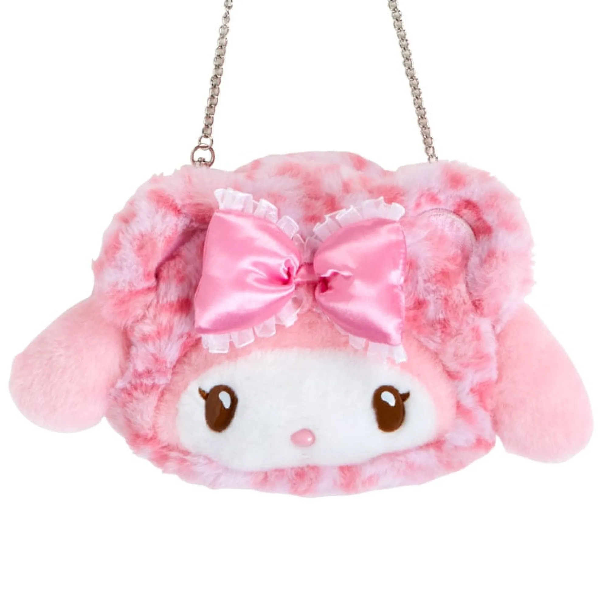 Japan Original My Melody Plush Crossbody Bag (Leopard Pals Series)