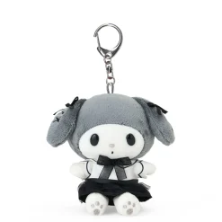 Japan Original My Melody Plush Mascot Keychain (Silver Houndstooth Series)