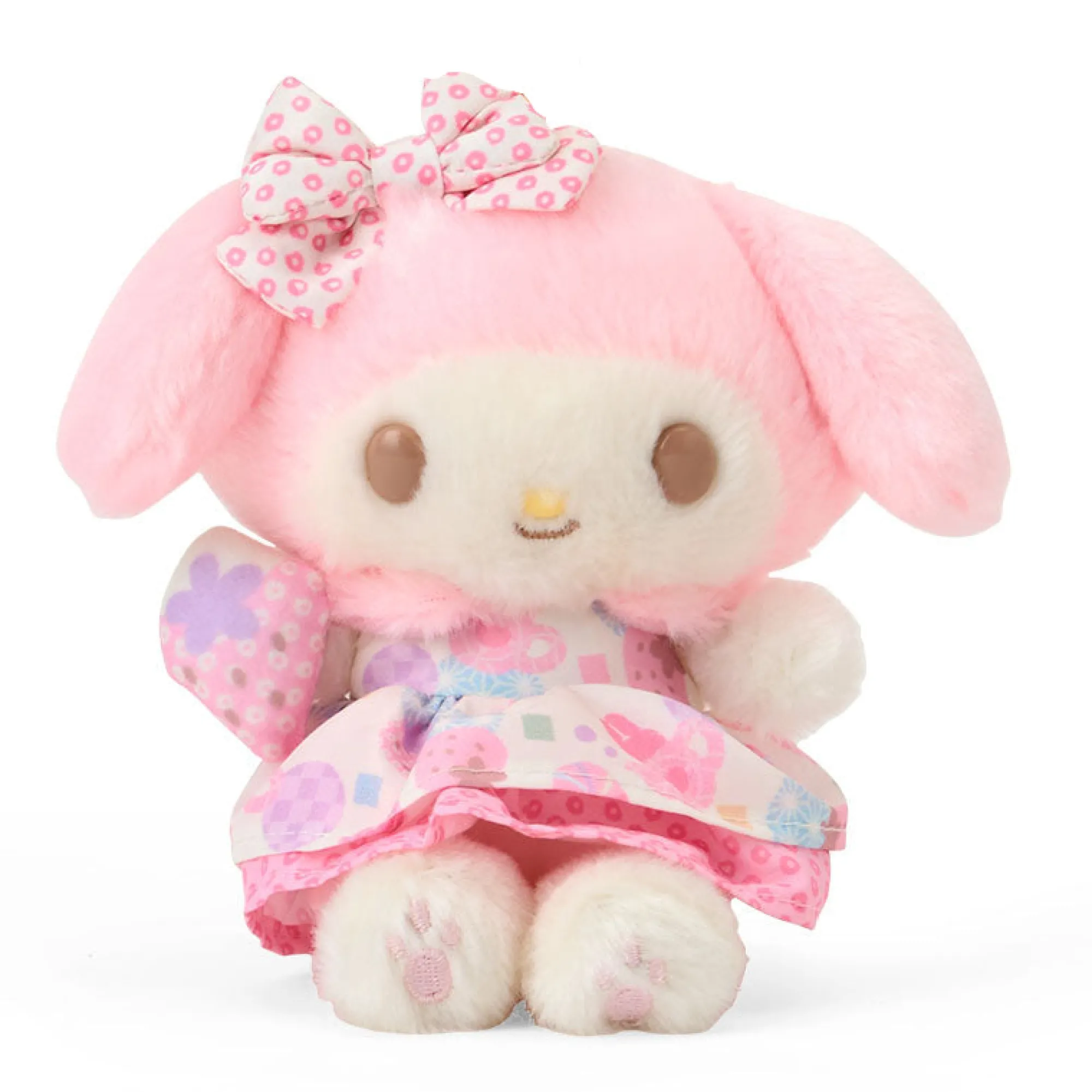 Japan Original My Melody Plush Mascot Keychain (Retro Pastel Series)