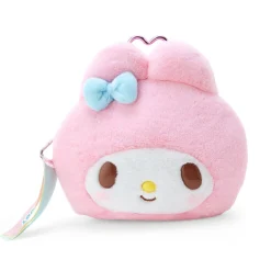 Japan Original My Melody Plush Mini Face Pouch