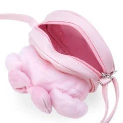 Japan Original My Melody Plush Round Crossbody Bag