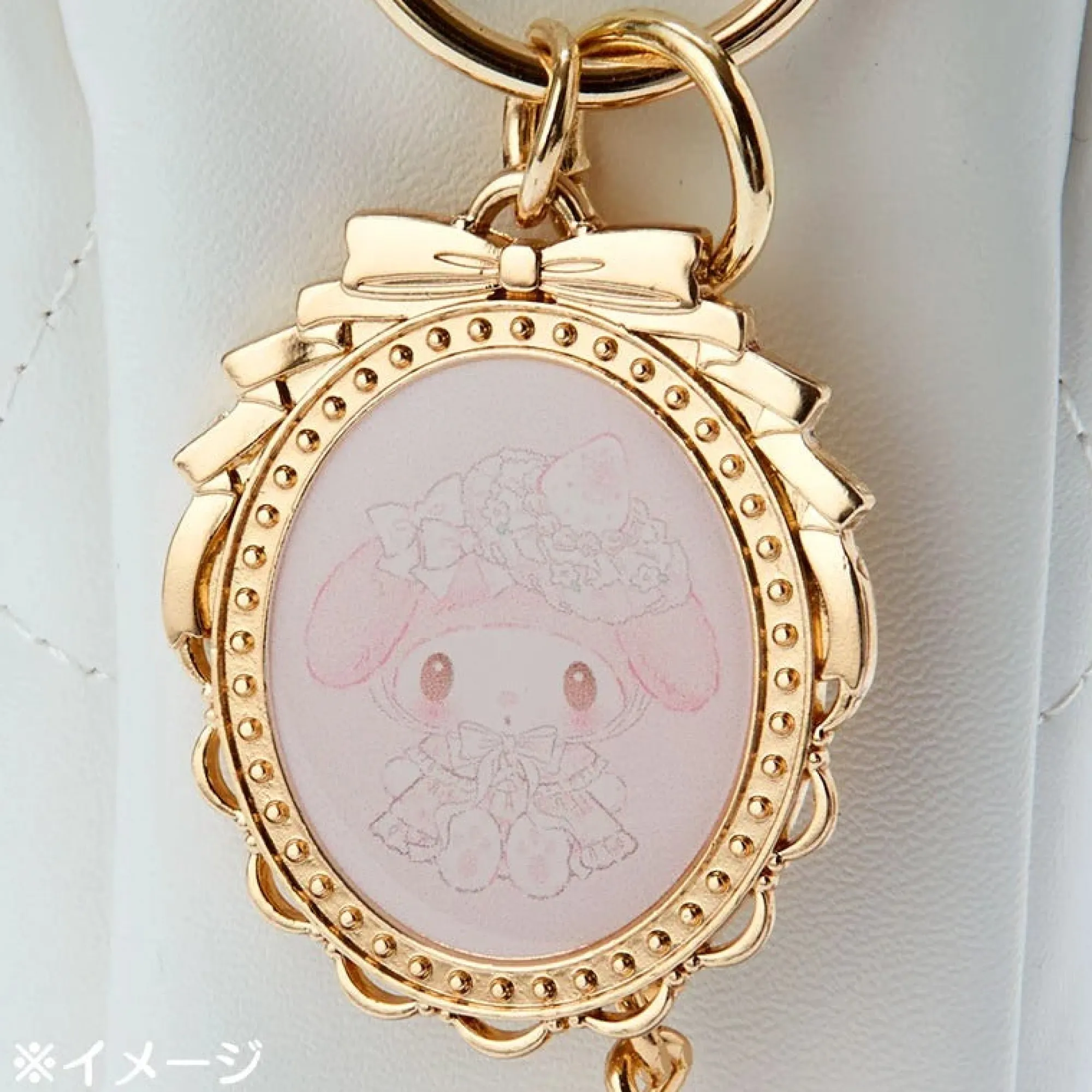 Japan Original My Melody Quilted Pochette Bag (White Strawberry Series)