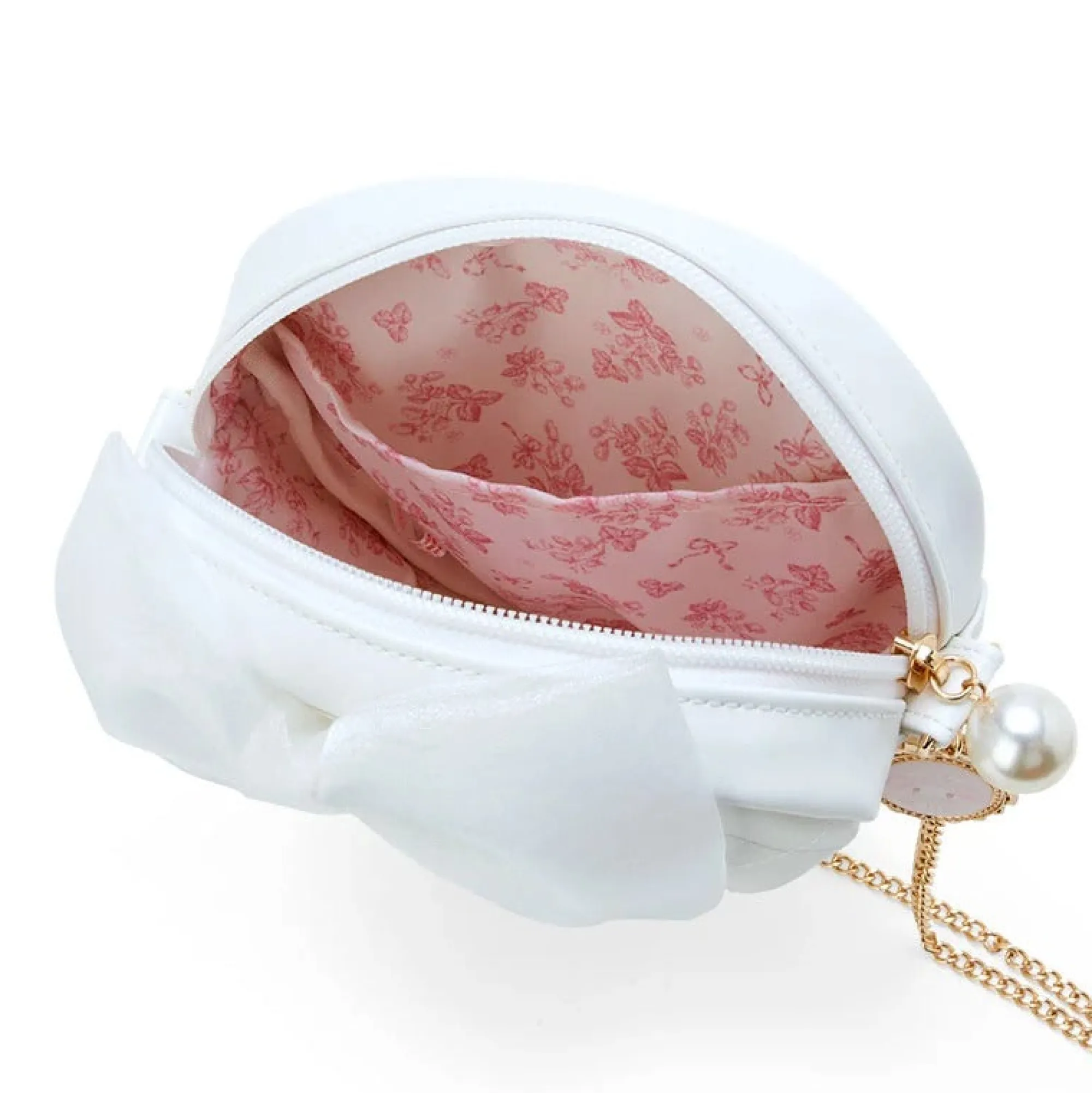 Japan Original My Melody Quilted Pochette Bag (White Strawberry Series)