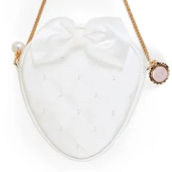 Japan Original My Melody Quilted Pochette Bag (White Strawberry Series)