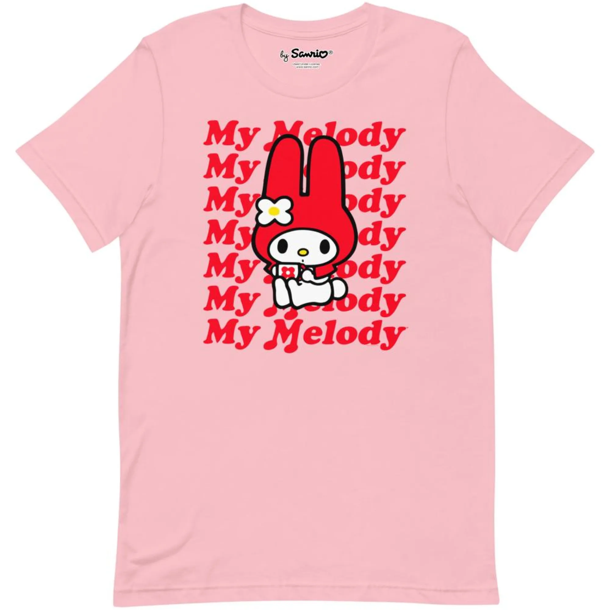 Printful My Melody Red Logo T-Shirt Pink