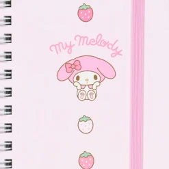 Japan Original My Melody Slim Spiral Notebook (Elastic Closure)