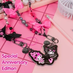 Hamee.com - Hamee US My Melody 50th & Kuromi 20th Anniversary 2-pc Bead Charm Strap Set