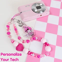 Hamee.com - Hamee US My Melody 50th Anniversary Beaded Charm Mobile Phone Wrist Strap