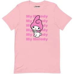 Printful My Melody Watashi Wa T-Shirt (Pink)