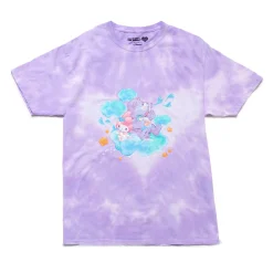 BIOWORLD My Melody x Care Bears Tie-Dye Glitter Tee