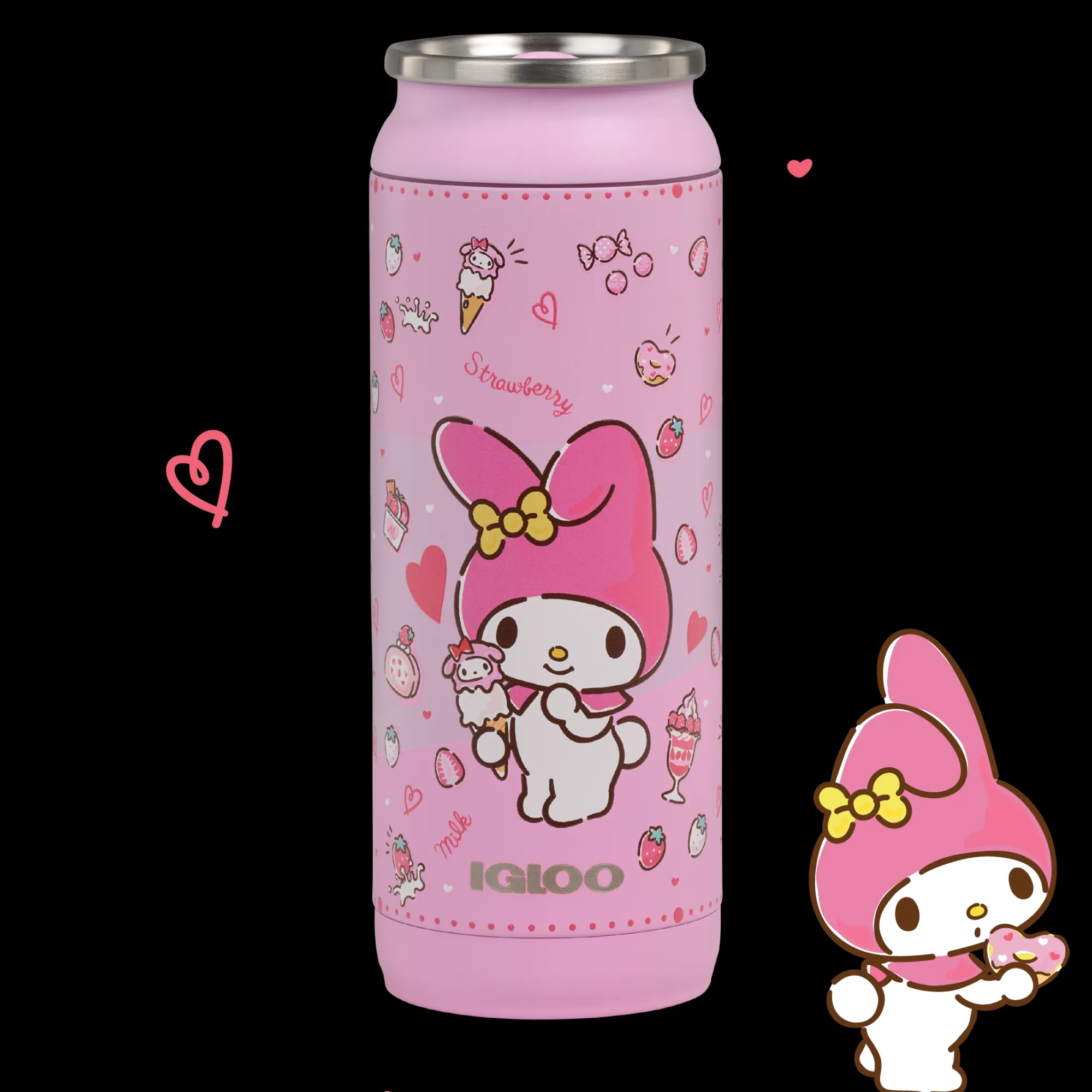 Igloo Products Corp My Melody x Igloo 50th Anniversary 16oz Stainless Steel Can