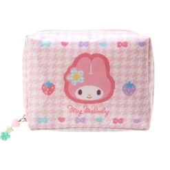 Japan Original My Melody Zipper Pouch (Floral Houndstooth Series)