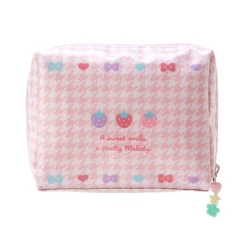 Japan Original My Melody Zipper Pouch (Floral Houndstooth Series)