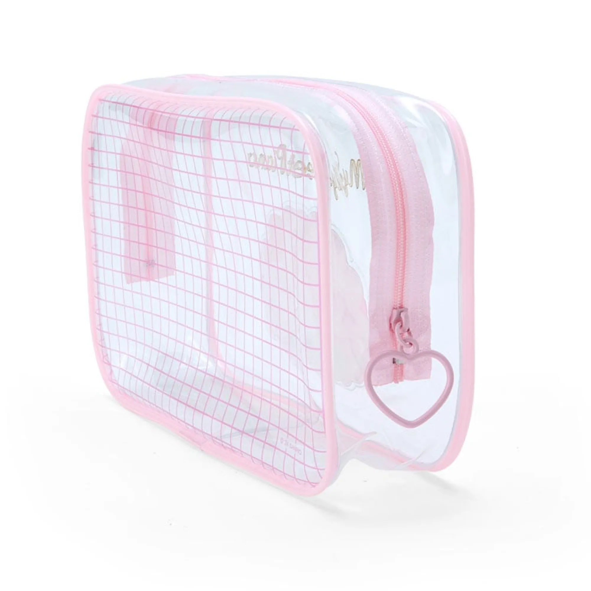 Japan Original My Sweet Piano Clear Grid Zipper Pouch