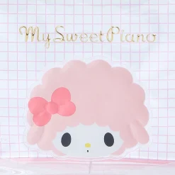 Japan Original My Sweet Piano Clear Grid Zipper Pouch