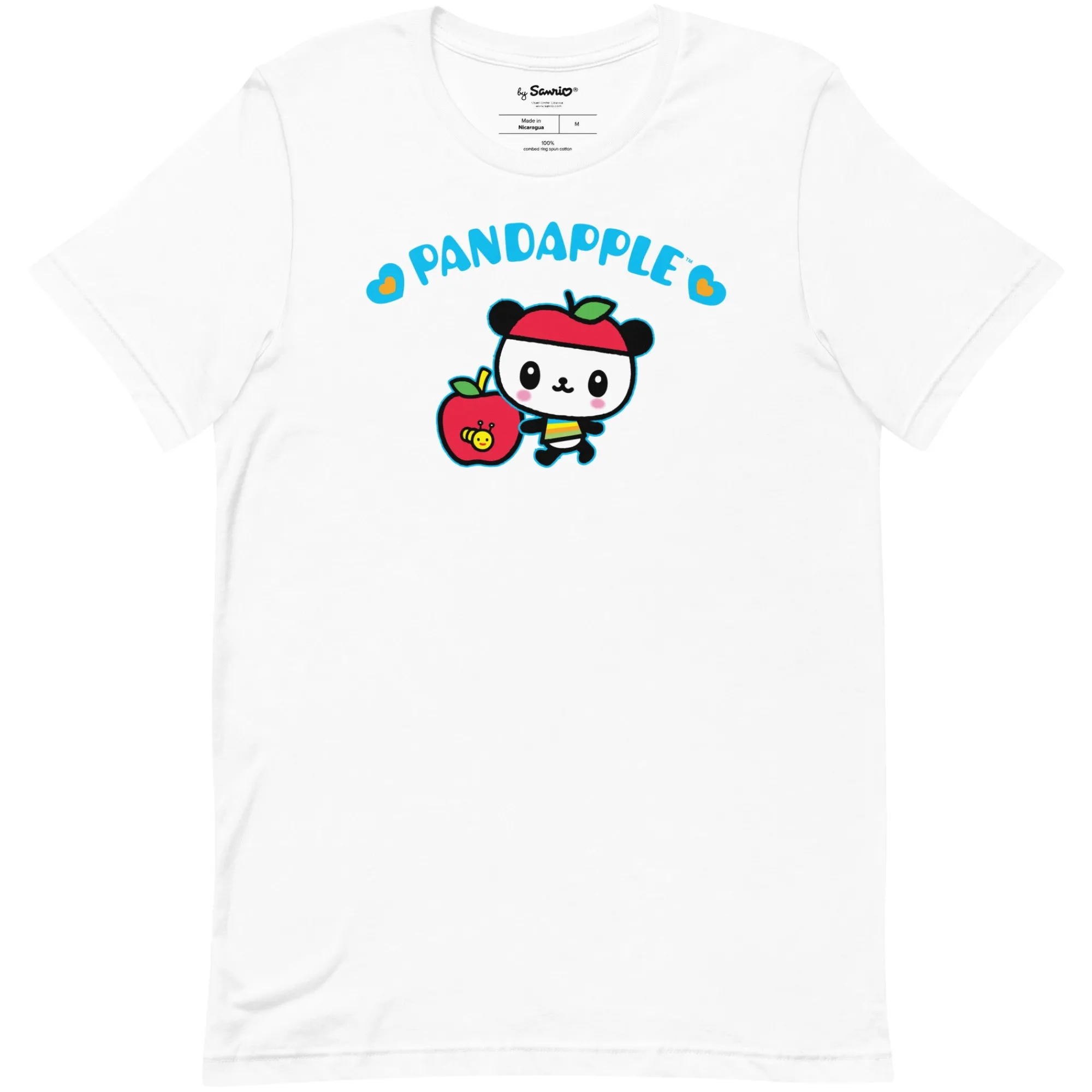 Printful Pandapple Blue Hearts Tee