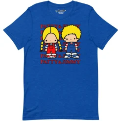 Printful Patty & Jimmy Watashi Wa T-Shirt (Blue)