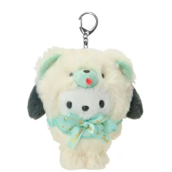Japan Original Pochaccco Plush Keychain Mascot (Fluffy Teddy Bear Series)