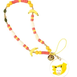 Hamee.com - Hamee US Pochacco Banana Beaded Charm Mobile Phone Wrist Strap