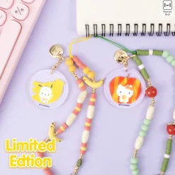 Hamee.com - Hamee US Pochacco Banana Beaded Charm Mobile Phone Wrist Strap