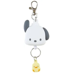 Japan Original Pochacco Bestie Face Badge Reel
