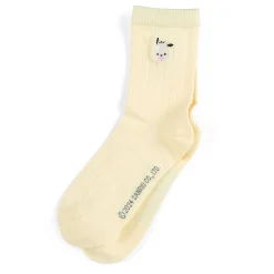 Japan Original Pochacco Classic Embroidered Crew Socks