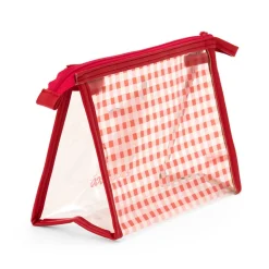 Japan Original Pochacco Clear Gingham Zipper Pouch