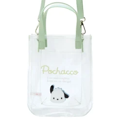 Japan Original Pochacco Clear 2-Way Mini Tote