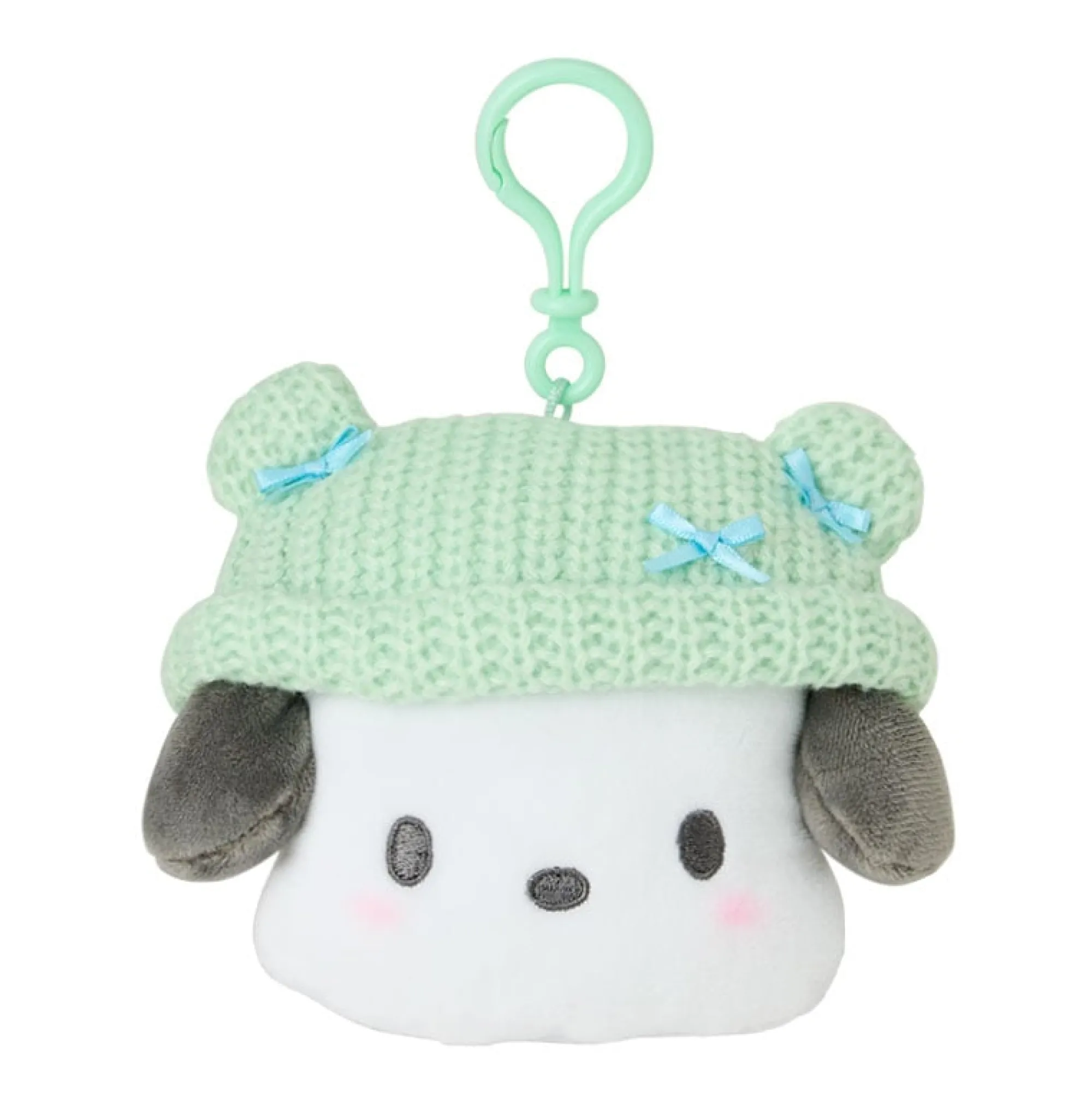 Japan Original Pochacco Cozy Cap Mascot Clip Pouch