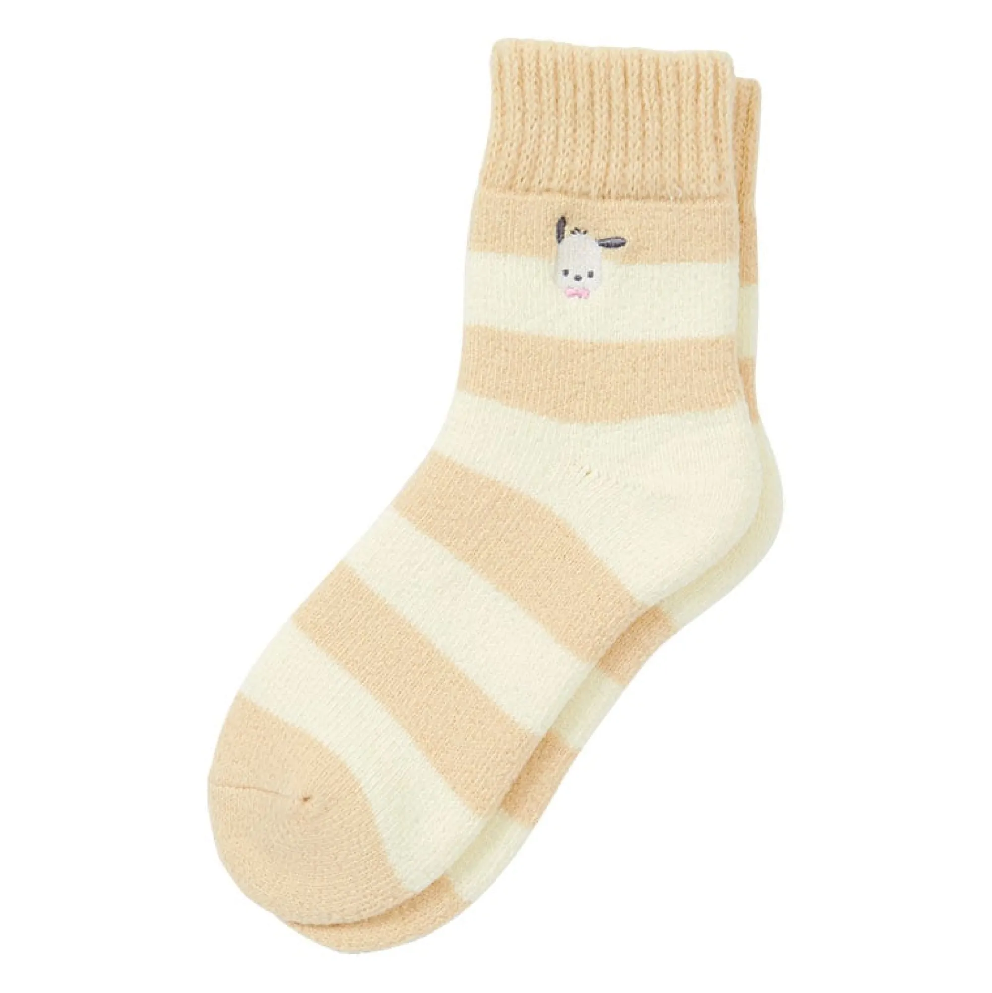 Japan Original Pochacco Cozy Cuff Striped Lounge Socks