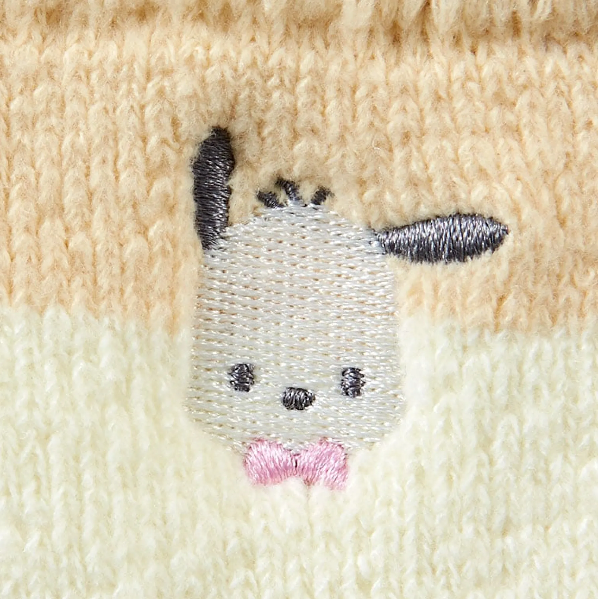 Japan Original Pochacco Cozy Cuff Striped Lounge Socks