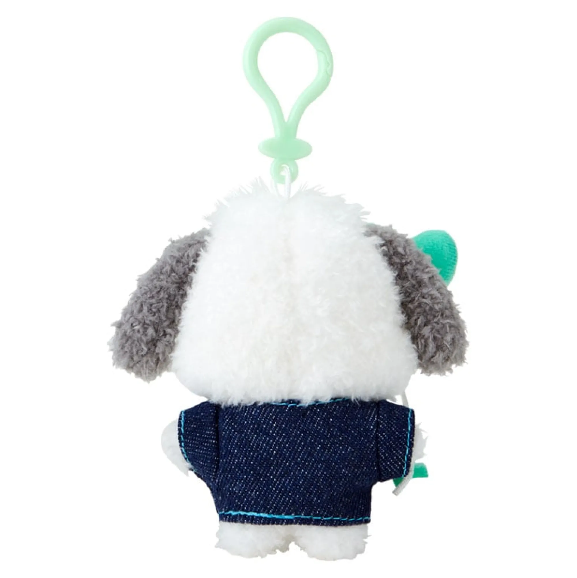 Japan Original Pochacco Keychain Mascot Clip (Denim Patch Series)