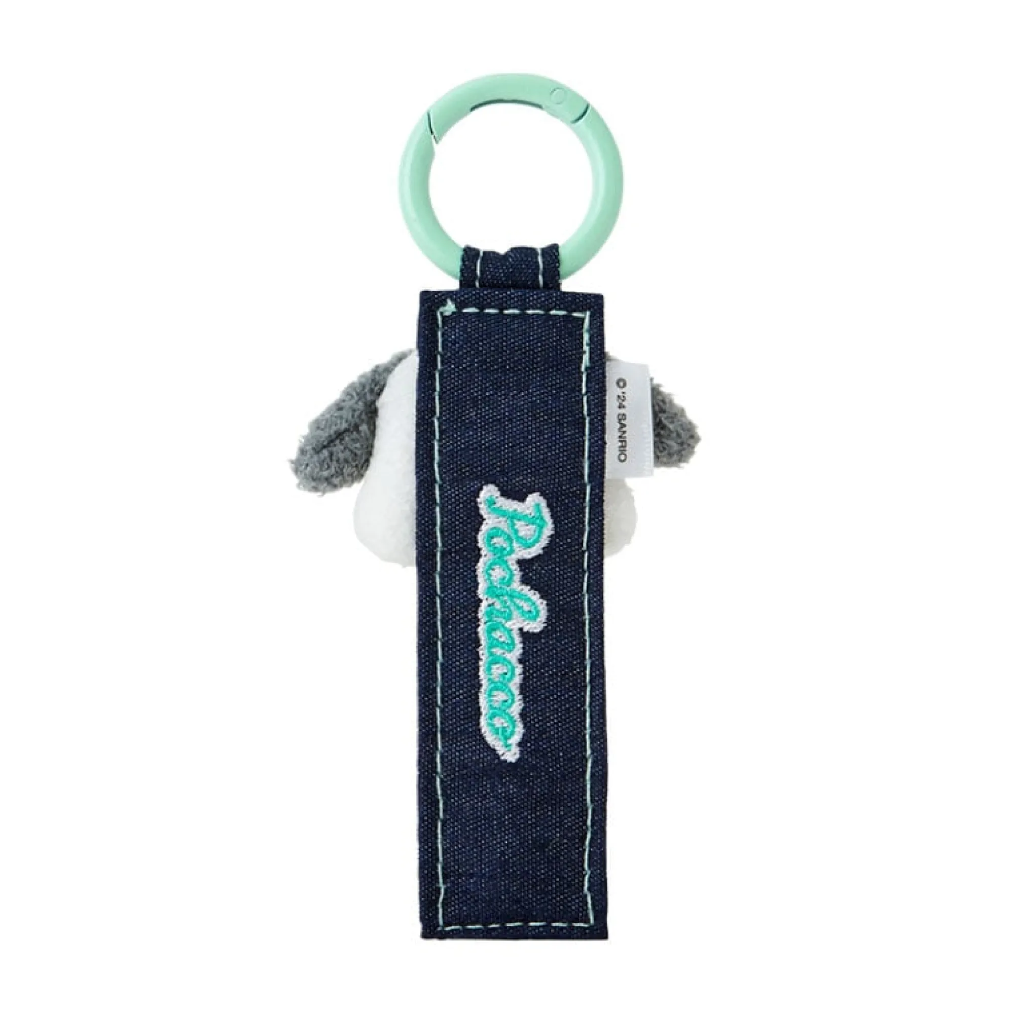 Japan Original Pochacco Logo Keychain (Denim Patch Series)