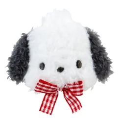 Japan Original Pochacco Plush Hair Clip (Gingham Bow)