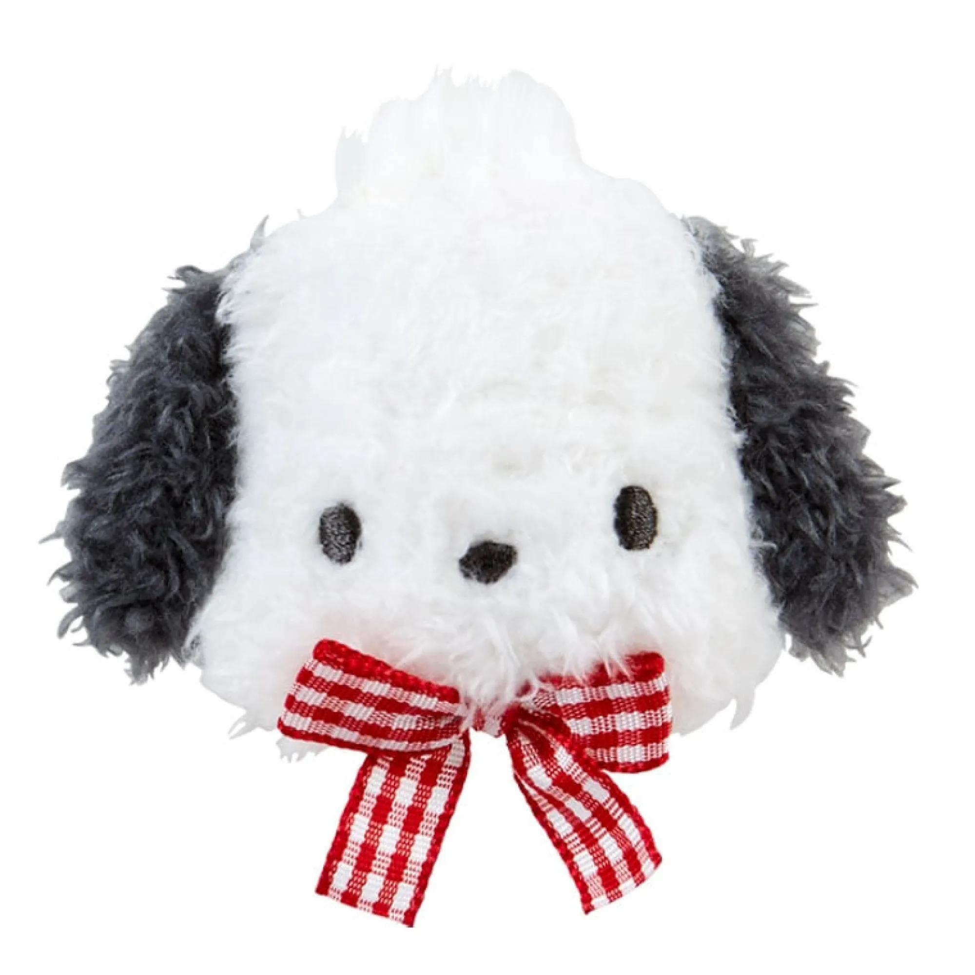 Japan Original Pochacco Plush Hair Clip (Gingham Bow)