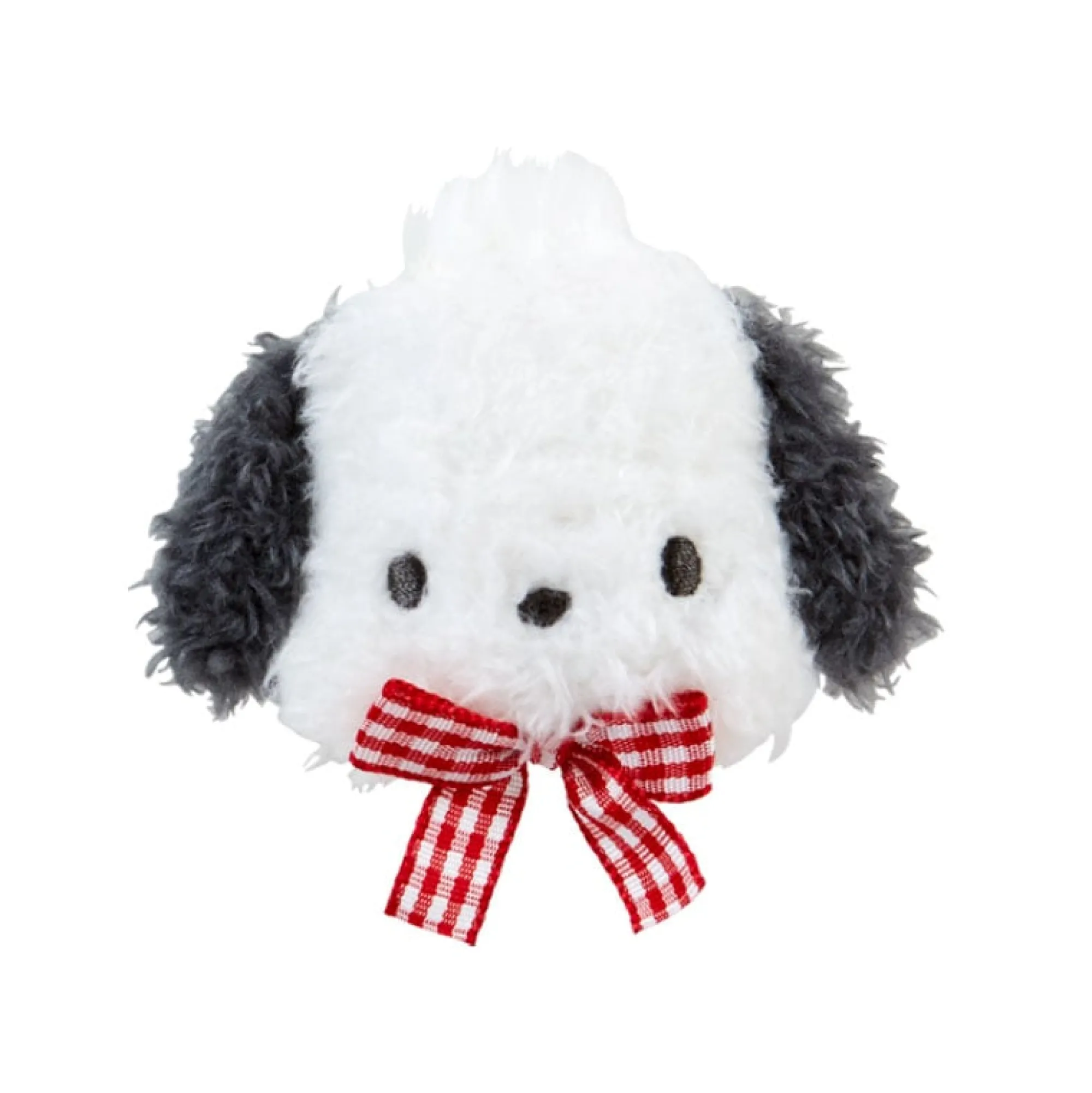 Japan Original Pochacco Plush Hair Clip (Gingham Bow)