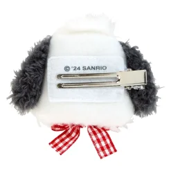 Japan Original Pochacco Plush Hair Clip (Gingham Bow)