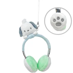 Global Original Pochacco Plush Headphones Bag Charm