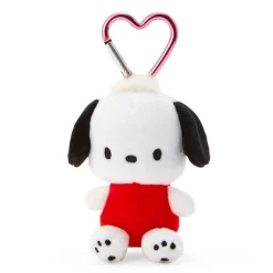 Japan Original Pochacco Plush Mascot All My Heart Keychain