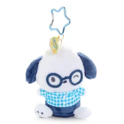 Global Original Pochacco Plush Mascot Keychain (Glasses Series)