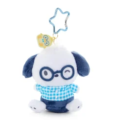 Global Original Pochacco Plush Mascot Keychain (Glasses Series)