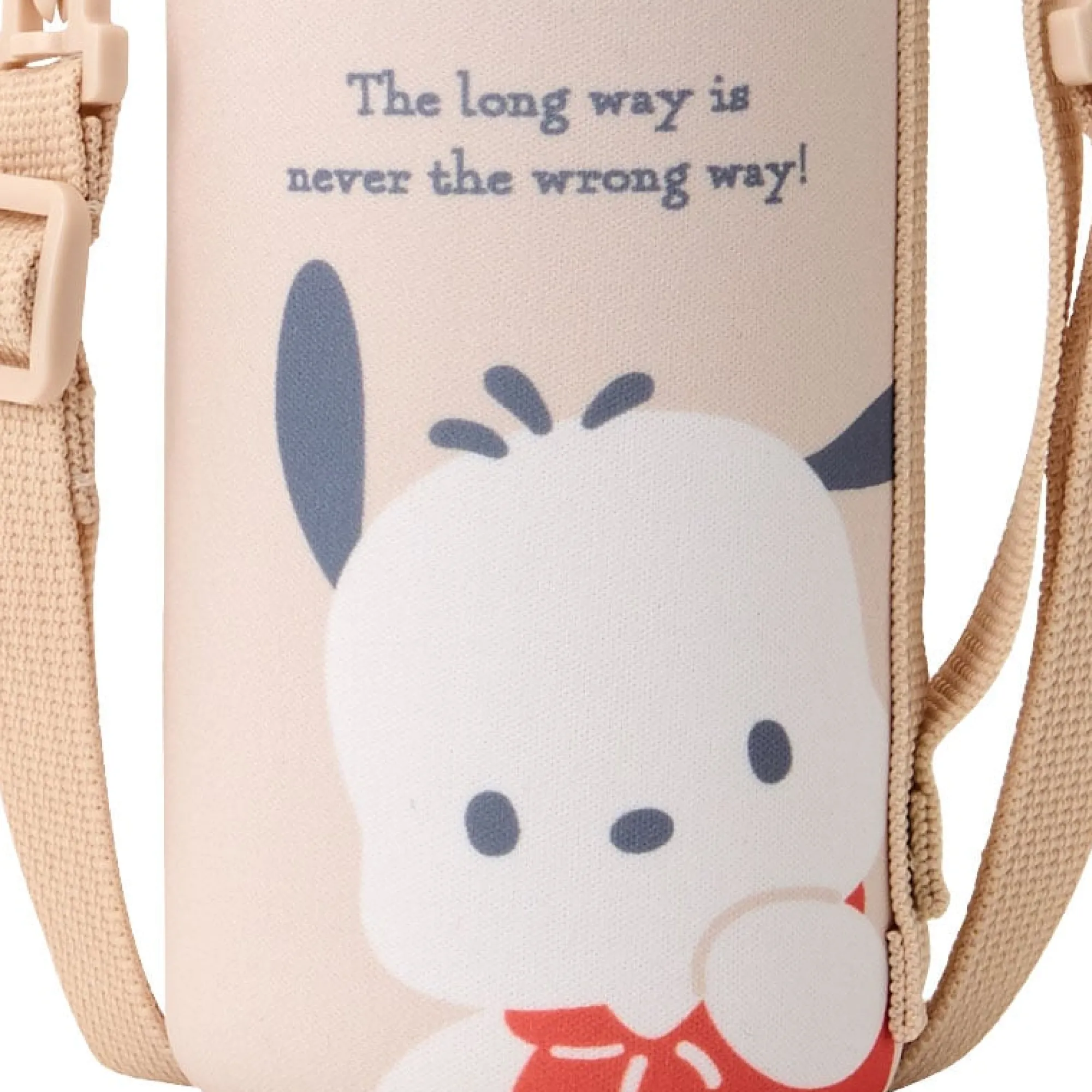 Japan Original Pochacco Stainless Steel Water Bottle with Neoprene Carrier