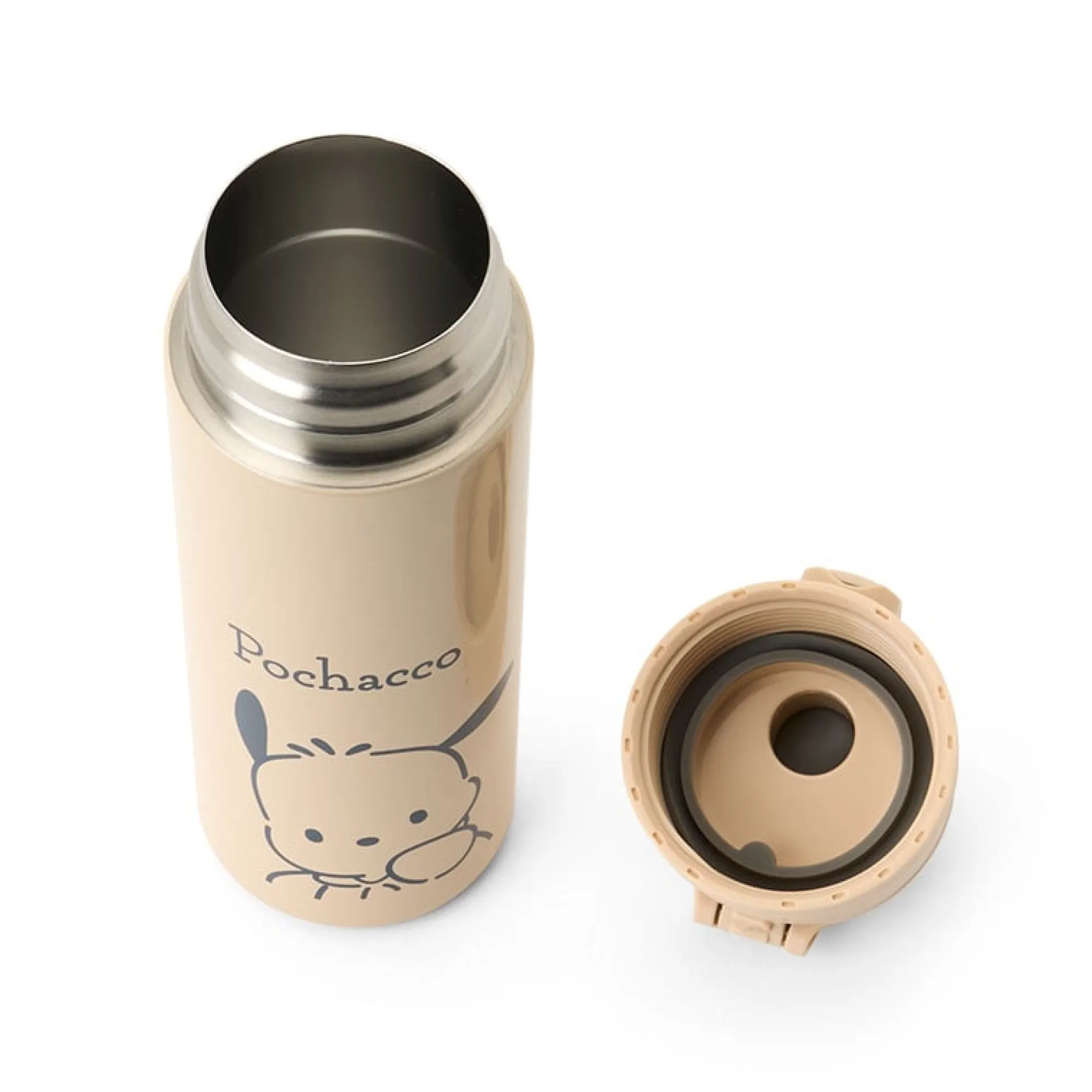 Japan Original Pochacco Stainless Steel Water Bottle with Neoprene Carrier