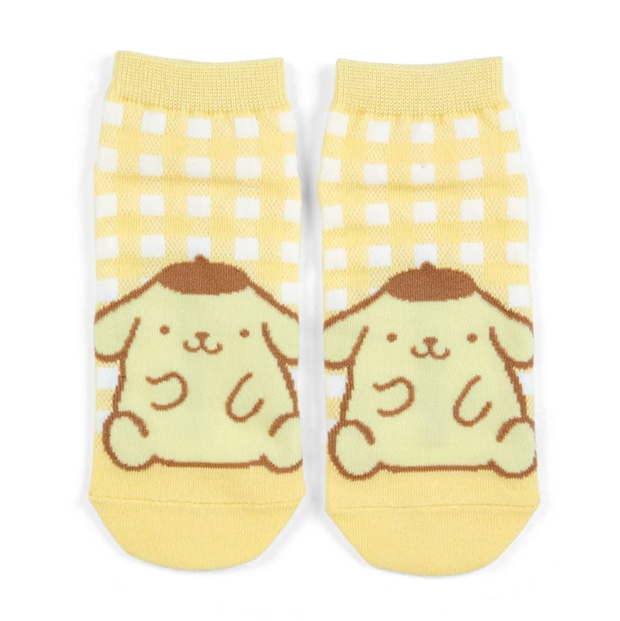 Japan Original Pompompurin Checkered Ankle Socks