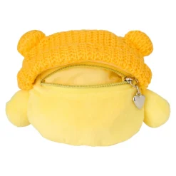 Japan Original Pompompurin Cozy Cap Mascot Clip Pouch