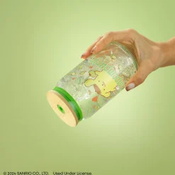 JoyJolt Pompompurin Favorite Flavor Lidded Glass Tumbler