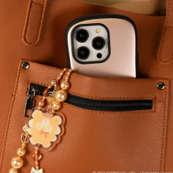 Hamee.com - Hamee US Pompompurin Latte Bear Beaded Charm Mobile Phone Wrist Strap