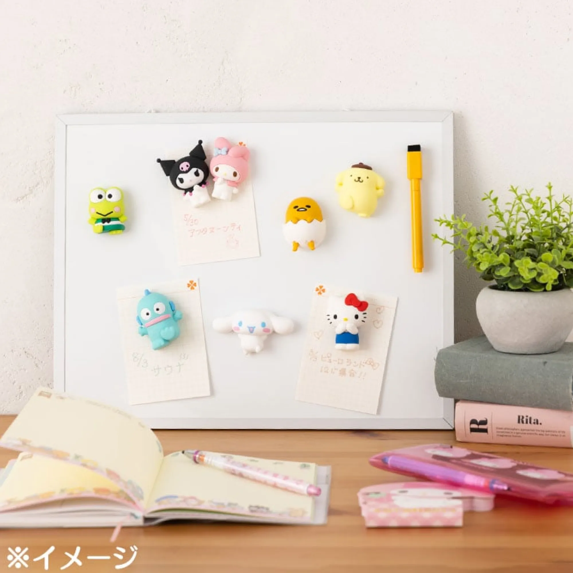 Japan Original Pompompurin Mini Mascot Magnet