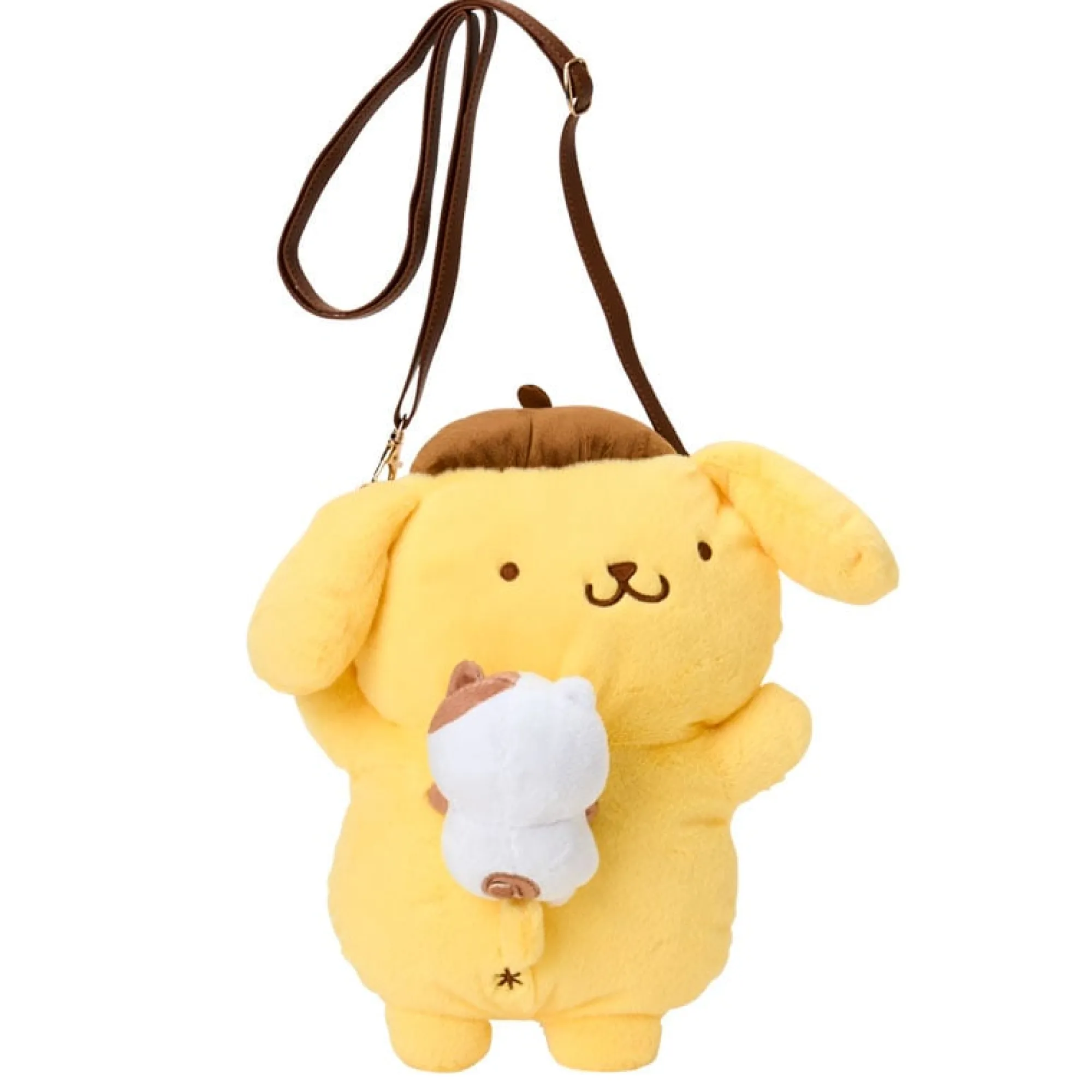 Japan Original Pompompurin Mini Phone Crossbody Bag (Friendship Time Series)